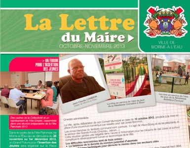 Lettre du Maire du mois de novembre 2013