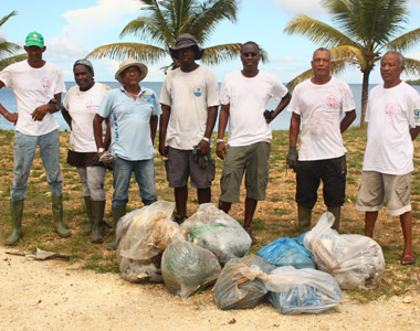 nettoyage plage babin morne-a-l'eau