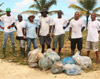 nettoyage plage babin morne-a-l'eau