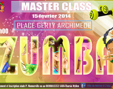 Master class de zumba et show de culturisme à la place Gerty Archimède